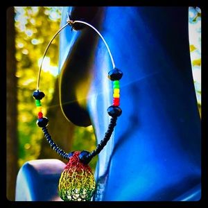 2.5” Silver Beaded Hoops Handmade wire beads